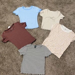5 shirt bundle x-small